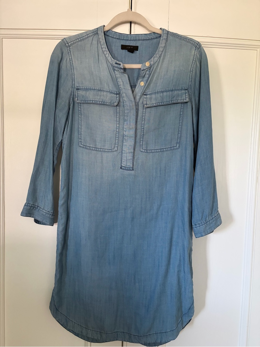 J. Crew Light Blue Denim Tunic Dress